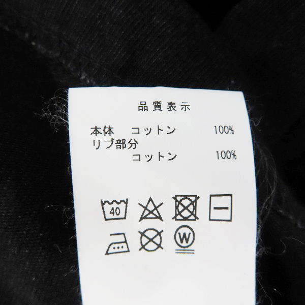 実際に弊社で買取させて頂いたDESCENDANT/ディセンダント cachalot 刺繍 Tシャツ ブラック/3の画像 3枚目