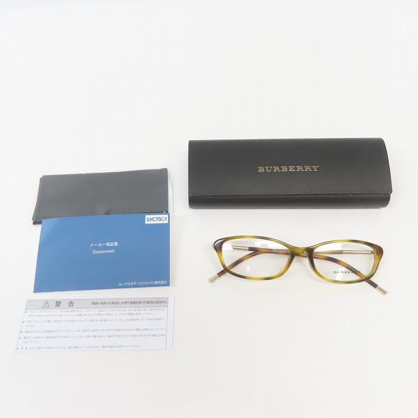実際に弊社で買取させて頂いたBURBERRY/バーバリー メガネフレーム アイウェア B2182Dの画像 8枚目