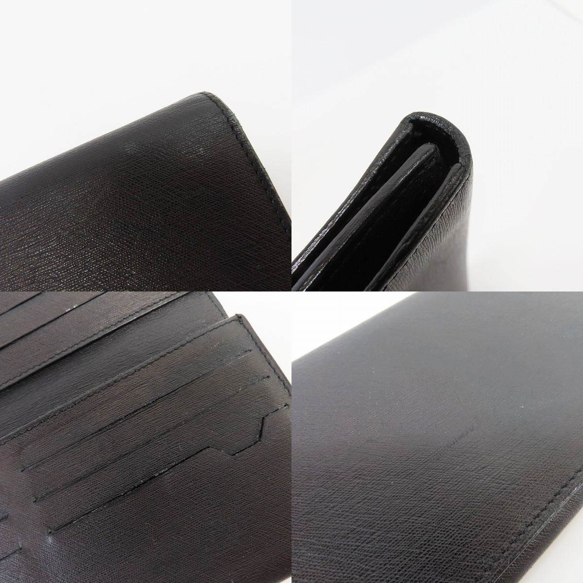 実際に弊社で買取させて頂いたDunhill/ダンヒル ロゴプレート レザー 二つ折り長財布の画像 8枚目