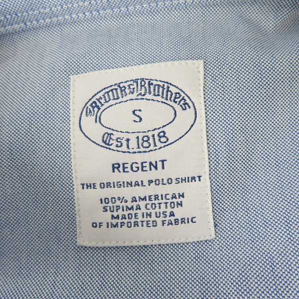 実際に弊社で買取させて頂いたBROOKS BROTHERS/ブルックスブラザーズ ロゴ刺繍半袖シャツ/Sの画像 2枚目