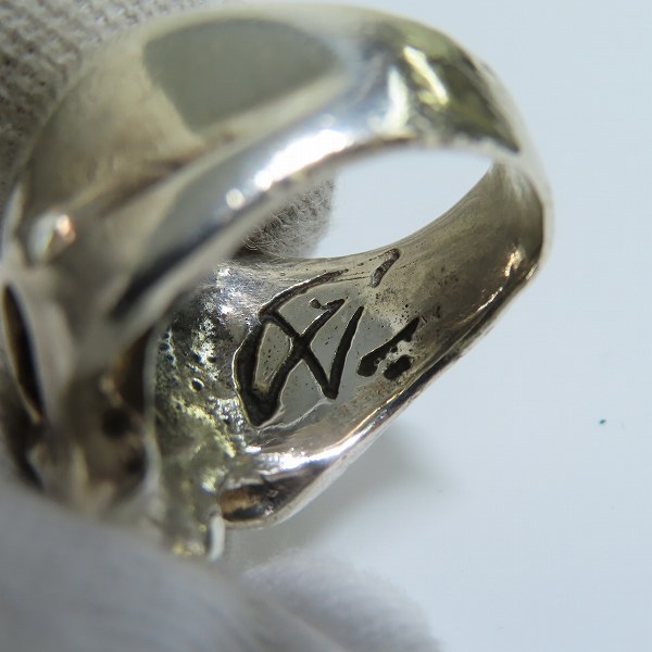 実際に弊社で買取させて頂いたCRAZY PIG/クレイジーピッグ スカルリング 13-15号の画像 7枚目