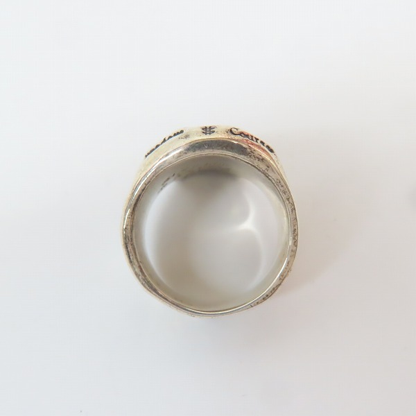 実際に弊社で買取させて頂いたBILL WALL LEATHER/ビルウォールレザー Graffiti Skull Large Forehead/ リング 19-21.5号の画像 5枚目