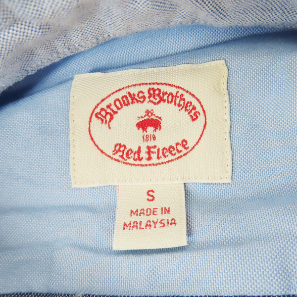 実際に弊社で買取させて頂いたBROOKS BROTHERS/ブルックスブラザーズ ワンポイント刺繍 マルチカラーデザイン ボタンダウンシャツ/Sの画像 2枚目