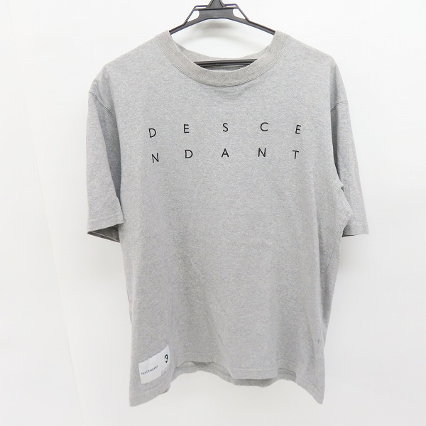 実際に弊社で買取させて頂いたDESCENDANT/ディセンダント ロゴ刺繍 Tシャツ グレー /3