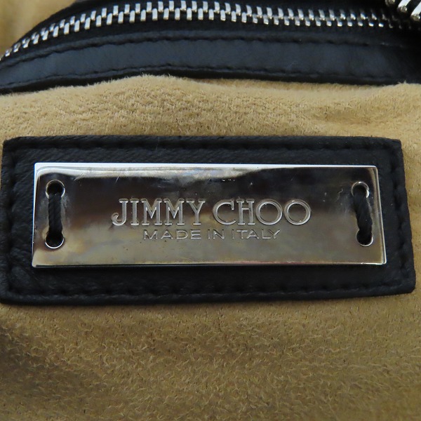 実際に弊社で買取させて頂いたJIMMY CHOO/ジミーチュウ  レザー スタースタッズ スカイバッグ/ハンドバッグの画像 4枚目