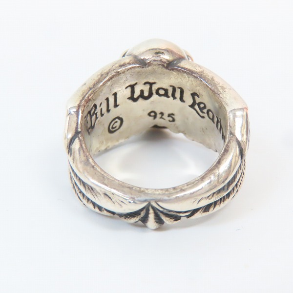 実際に弊社で買取させて頂いたBILL WALL LEATHER/ビルウォールレザー Wing w Good Luck Skull Ring/ウィング w グッドラックスカルリング/17-19号の画像 3枚目