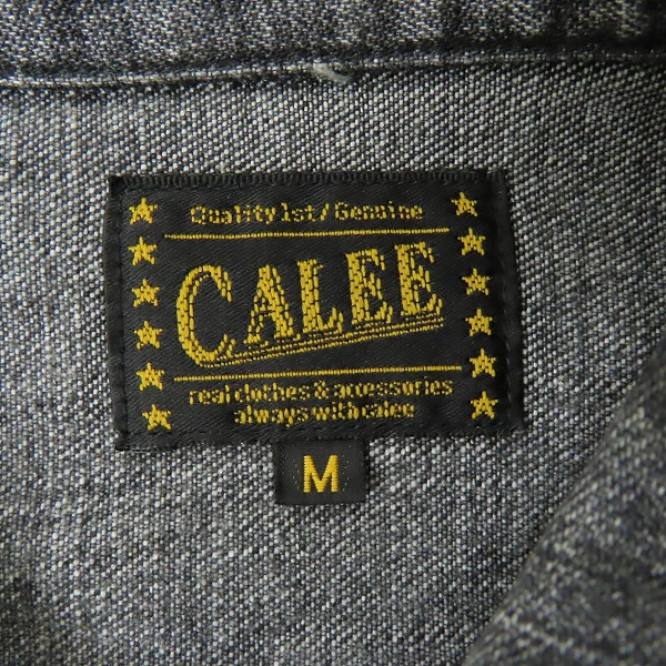 実際に弊社で買取させて頂いたCALEE/キャリー デニムシャツ/長袖シャツ Mの画像 2枚目