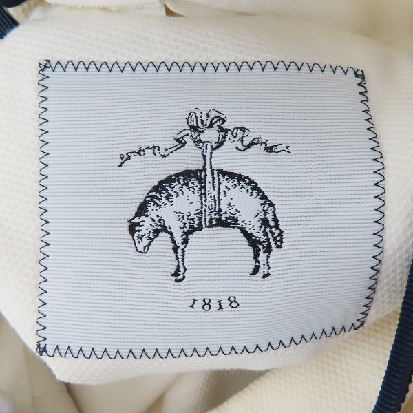 実際に弊社で買取させて頂いたBLACK FLEECE by Brooks Brothers/ブラックフリースバイブルックスブラザーズ パイピング アイボリー ジャケット BB2の画像 3枚目