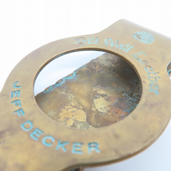 実際に弊社で買取させて頂いた【ギャラ付/カスタム】BWL/ビルウォールレザー JEFF DECKER コラボ マネークリップの画像 4枚目