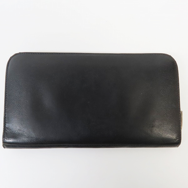 実際に弊社で買取させて頂いた【難あり】SAINT LAURENT PARIS/サンローランパリ レザー ラウンドファスナー オーガナイザーの画像 1枚目