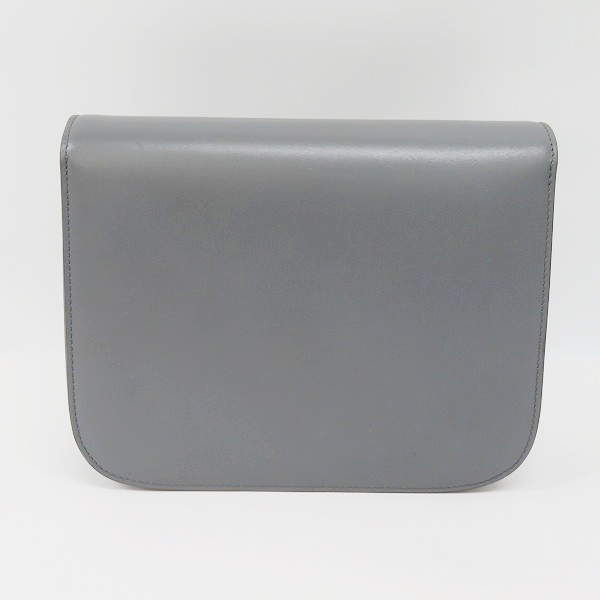 実際に弊社で買取させて頂いた【ショルダー欠品】CELINE/セリーヌ クラシックボックス レザー ハンドバッグ ミディアムサイズ の画像 1枚目