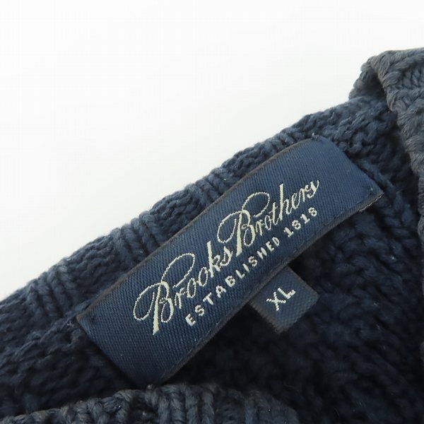 実際に弊社で買取させて頂いたBrooks Brothers/ブルックス ブラザーズ ケーブル編み ハイネックニット/XLの画像 2枚目