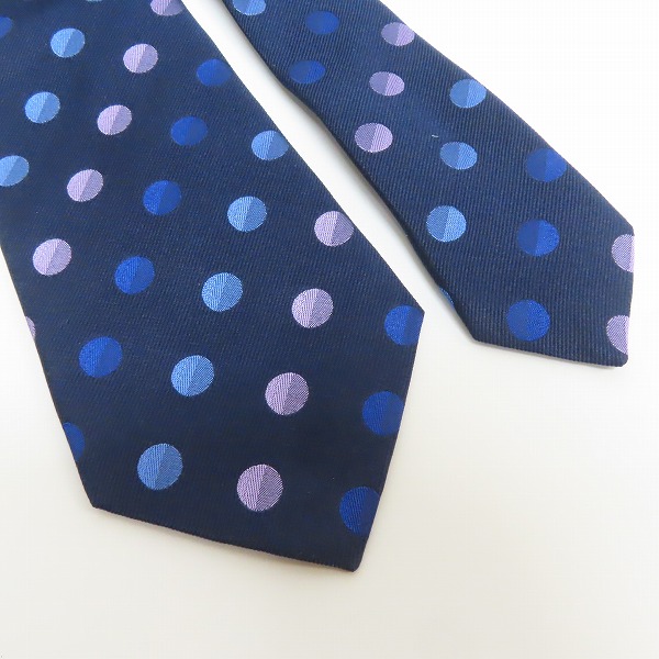 Paul Smith ポールスミス ネクタイ ドット ネイビー 水玉 ポールスミス
