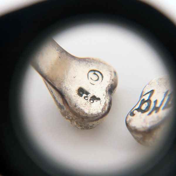 実際に弊社で買取させて頂いたBILL WALL LEATHER/BWL/ビルウォールレザー ダブルトライバルハートリング 10号の画像 7枚目