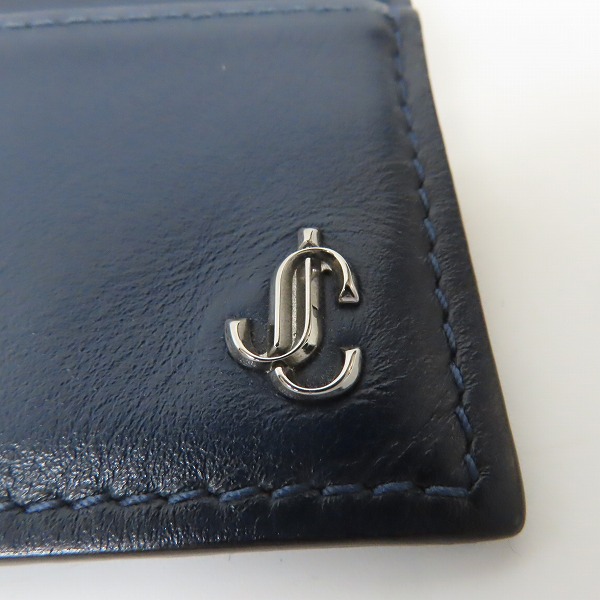 実際に弊社で買取させて頂いたJIMMY CHOO/ジミーチュウ レザー ロゴプレート パスケース/定期入れの画像 5枚目