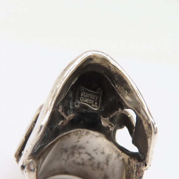 実際に弊社で買取させて頂いた【証明書】STANLEY GUESS/スタンリーゲス XX Large Skull Ring w/Jaw XXラージスカルリングw/ジョー 19.5-24号の画像 6枚目