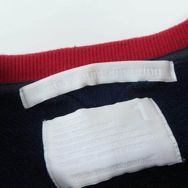 実際に弊社で買取させて頂いたWhite Mountaineering/ホワイトマウンテニアリング Contrast Sweat Crew コントラスト スウェット WM1473523/1の画像 2枚目