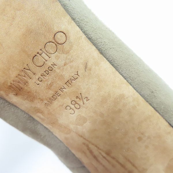 実際に弊社で買取させて頂いたJIMMY CHOO/ジミーチュウ スエード ピンヒール/38.5の画像 5枚目