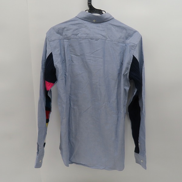 実際に弊社で買取させて頂いたuniform experiment/ユニフォーム エクスペリメント 袖ニット 切替 長袖シャツ UE-145067 /3の画像 1枚目