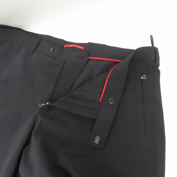 実際に弊社で買取させて頂いた【JPタグ】PRADA/プラダ ストレッチ クラシックパンツ 裾ジップ 0000ET C1673/54の画像 6枚目