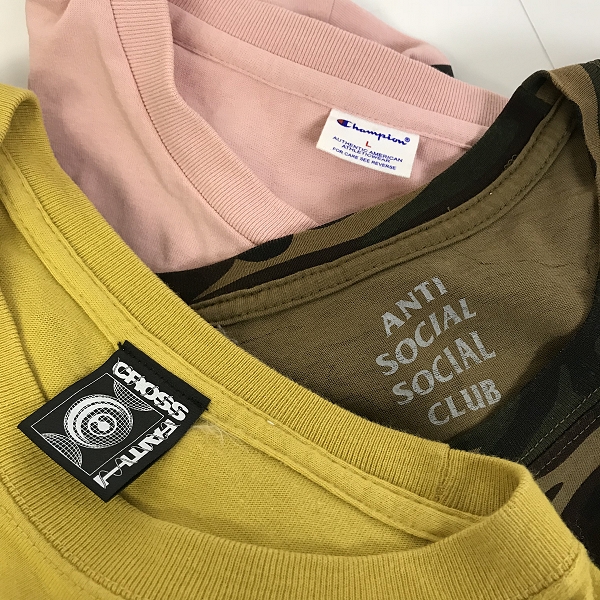 実際に弊社で買取させて頂いた【おまとめ品】アンチソーシャルソーシャルクラブ/チャンピオン/クロスフェイス 等 バンドTシャツ/長袖/半袖Tシャツの画像 1枚目
