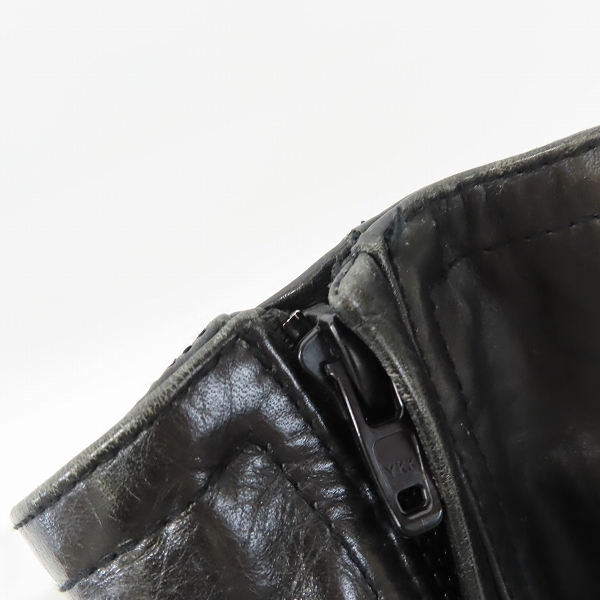 実際に弊社で買取させて頂いたARMANI EXCHANGE/アルマーニエクスチェンジ レザー ライダースジャケット/Mの画像 3枚目