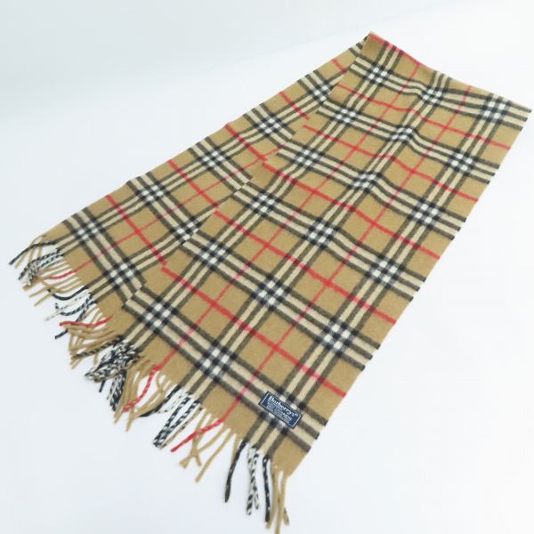 実際に弊社で買取させて頂いたBurberrys/バーバリーズ チェック カシミア マフラーの画像 2枚目