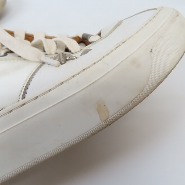 実際に弊社で買取させて頂いたJIMMY CHOO/ジミーチュウ スタースタッズ スニーカー ホワイト/41の画像 6枚目