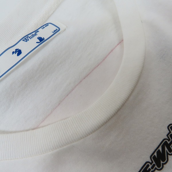 実際に弊社で買取させて頂いた【JPタグ】OFF-WHITE/オフホワイト 20FW MARKER L/S TEE マーカーロングスリーブTシャツ OMAB001E20JER003/XLの画像 6枚目
