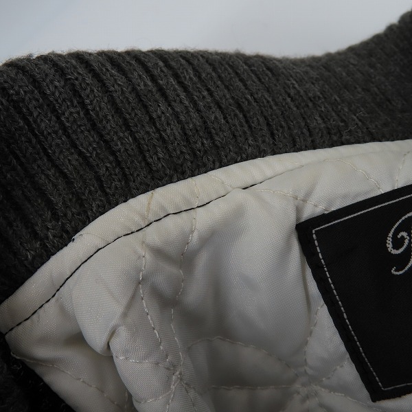 実際に弊社で買取させて頂いたBlackTopMotorcycle/ブラックトップ ウール ファラオジャケット デビルワッペン BT10FW-JK05 /Mの画像 5枚目