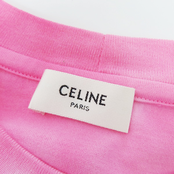 実際に弊社で買取させて頂いた【JPタグ/未使用】CELINE/セリーヌ 21SS Studded Logo S/S Tee タイダイ柄 スタッズ ロゴ 半袖 Tシャツ 2X687956M/Mの画像 2枚目