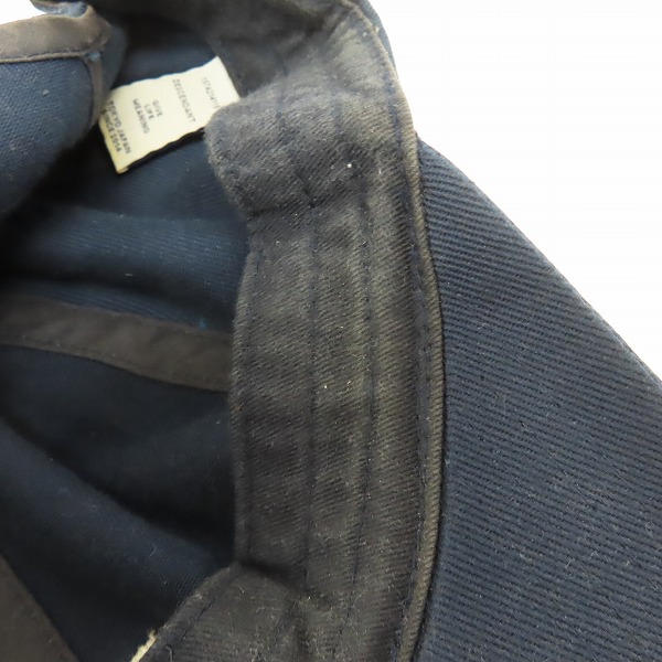 実際に弊社で買取させて頂いたDESCENDANT/ディセンダント cachalot 刺繍 キャップ/帽子 ブルー/Fの画像 8枚目