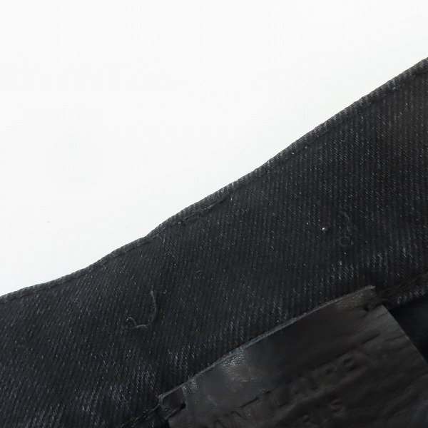 実際に弊社で買取させて頂いたSAINT LAURENT/サンローランパリ SKINNY-FIT JEANS ストレッチ スキニーデニム D02Y 527389 YS500 1220/30の画像 6枚目