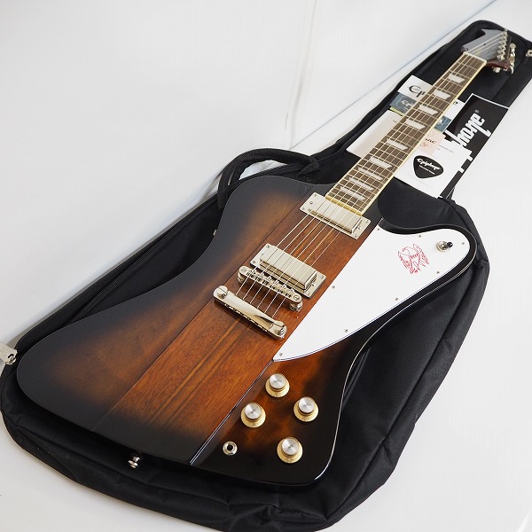 実際に弊社で買取させて頂いた★Epiphone/エピフォン Firebird VS/Vintage Sunburst ファイヤーバード 2022年製 ソフトケース付 