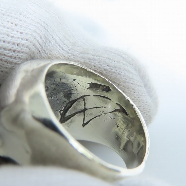 実際に弊社で買取させて頂いたCRAZY PIG/クレイジーピッグ EVIL SKULL エビル スカルリング 18-20.5号の画像 6枚目