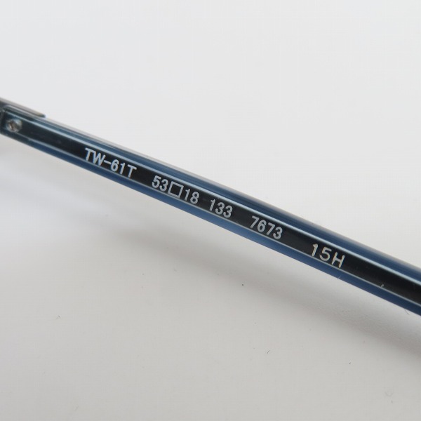 実際に弊社で買取させて頂いた999.9/フォーナインズ ハーフリム スクエア型 眼鏡/メガネフレーム/アイウェア TW-61T 7673の画像 5枚目