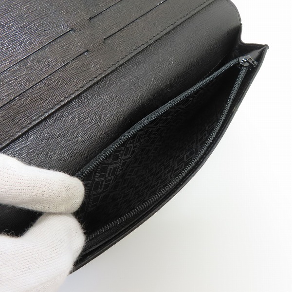 実際に弊社で買取させて頂いたDunhill/ダンヒル ロゴプレート レザー 二つ折り長財布の画像 4枚目