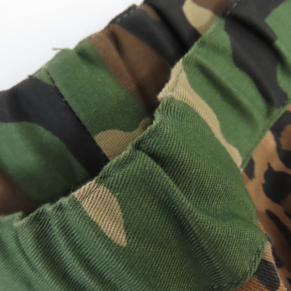 実際に弊社で買取させて頂いたuniform experiment/ユニフォームエクスペリメント サイドパネルイージーショーツ レオパード柄 UE-160080/2の画像 6枚目