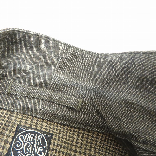 実際に弊社で買取させて頂いたSUGAR CANE/シュガーケーン  9.5oz. PRINT CANVAS SACK COAT/プリントキャンバスサックコート SC12761/36の画像 7枚目