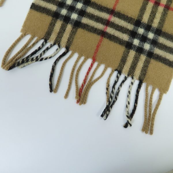 実際に弊社で買取させて頂いたBurberrys/バーバリーズ ノバチェック ウール・カシミヤ混 マフラーの画像 3枚目