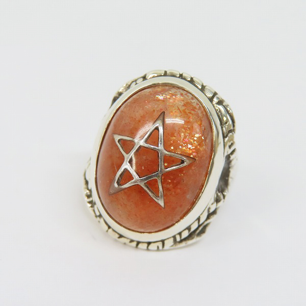 実際に弊社で買取させて頂いたALEX STREETER/アレックスストリーター 2022年限定 SPストーン/サンストーン ラディアント エンジェルハート リング/14号