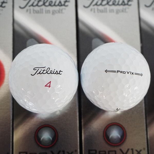 実際に弊社で買取させて頂いた【未使用】Titleist/タイトリスト PRO V1x ゴルフボール ホワイト 2ダース の画像 1枚目