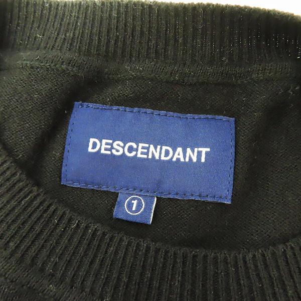 実際に弊社で買取させて頂いたDESCENDANT/ディセンダント クジラロゴ  半袖 ニット/1の画像 2枚目