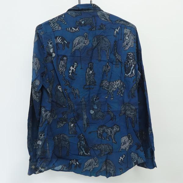 実際に弊社で買取させて頂いたPaul Smith/ポールスミス 総柄 アニマルデザイン ロングスリーブシャツ/Ｌの画像 1枚目