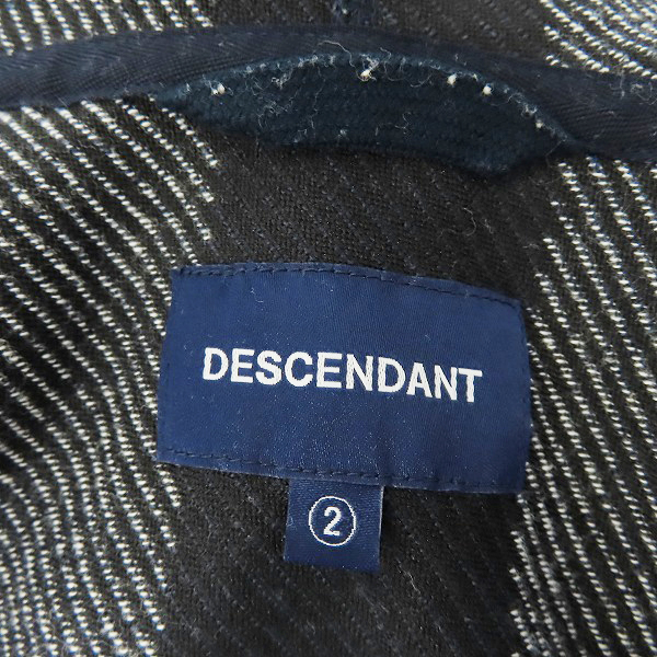 実際に弊社で買取させて頂いたDESCENDANT/ディセンダント クジラロゴ ストライプ ニット ジップパーカー/2の画像 2枚目