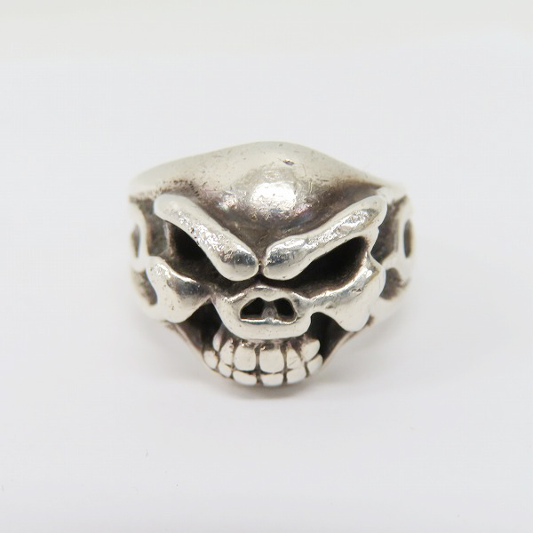 実際に弊社で買取させて頂いたTRAVIS WALKER/トラヴィスワーカー FULL THROTTLE RING スカル リング 15.5-17.5号の画像 1枚目