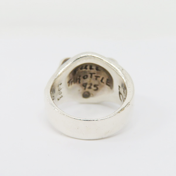 実際に弊社で買取させて頂いたTRAVIS WALKER/トラヴィスワーカー FULL THROTTLE RING スカル リング 15.5-17.5号の画像 3枚目