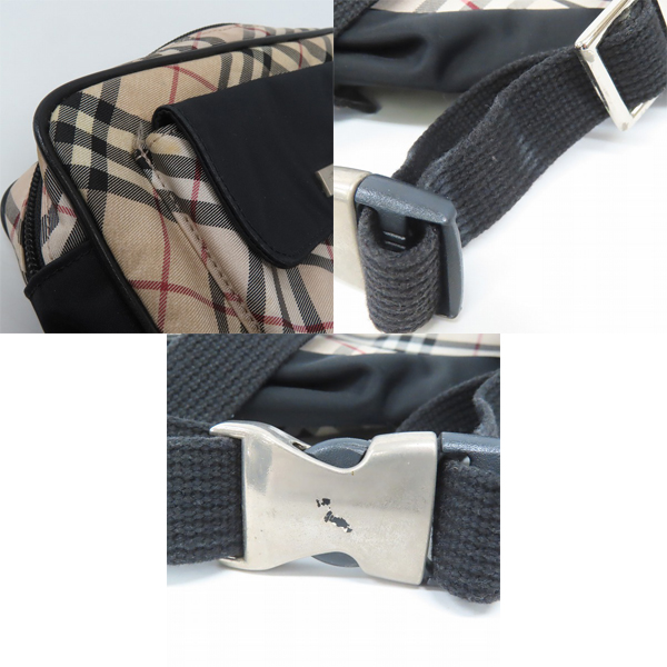 実際に弊社で買取させて頂いたBURBERRY/バーバリー ノバチェック ロゴ金具 ウエストポーチ/ボディバッグの画像 8枚目