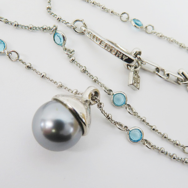 実際に弊社で買取させて頂いたGIVENCHY/ジバンシイ ラインストーン フェイクパール ネックレス