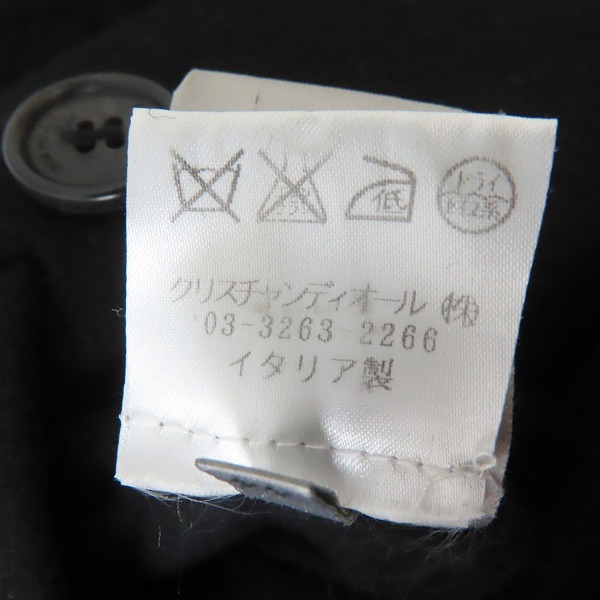 実際に弊社で買取させて頂いた【JPタグ】DIOR HOMME/ディオールオム 08AW Pコート/ピーコート エポーレット 8H3141950315/44の画像 5枚目